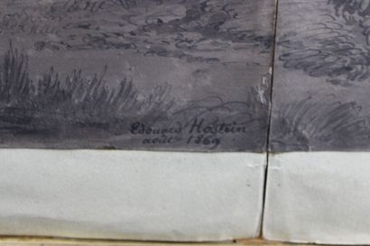 [DESSIN], Edouard HOSTEIN (1804 - 1899),...