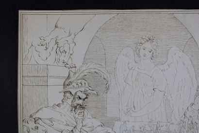 [DESSIN], E.B. , Partie d'échecs, 1850.

Dessin...