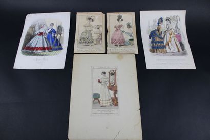 [DESSIN], Costumes, La Mode Illustrée et...