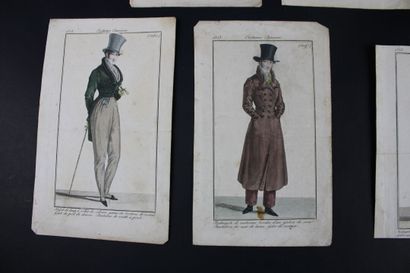 [DESSIN], Costumes Parisiens, 8 gravures...