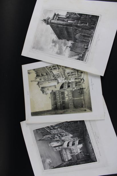IJON
[BOURGOGNE], Lot de gravures de la Ville...