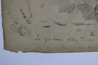 [DESSIN], J. L. FORAIN (d'après), Caricature,...