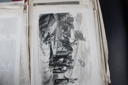 Fort Lot de Gravures réparties en trois chemises...
