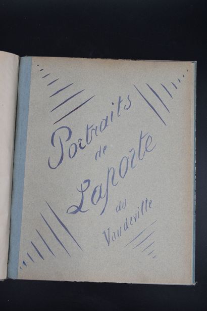 [Théâtre] LAPORTE : 8 portraits originaux...