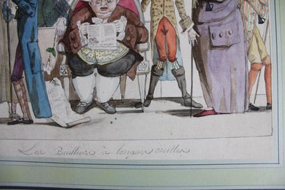 [DESSIN], Anonyme, « Les Bailleurs à longues...
