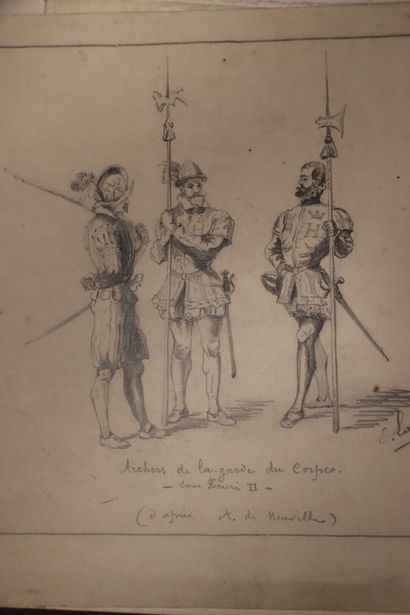 [MILITARIA], DESSIN et GRAVURES MILITAIRES...