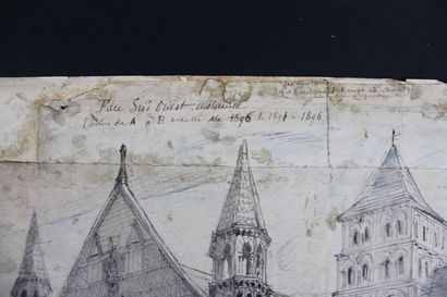 [DESSIN], Henri DEVERIN (1864 - 1922), SAINT-JOUIN-DE-MARNES,...