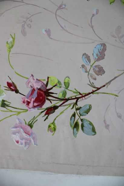 [DESSIN], Anonyme, Etudes de roses. XIXe...