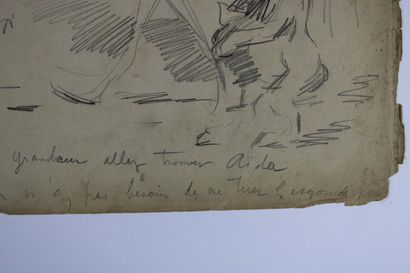 [DESSIN], J. L. FORAIN (d'après), Caricature,...