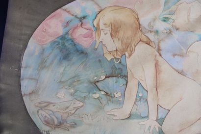 [DESSIN], Désiré POISSINGER, Enfant à la...
