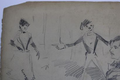 [DESSIN], J. L. FORAIN (d'après), Caricature,...