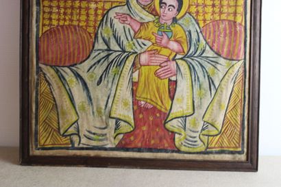 [IMAGERIE], Anonyme, Vierge à l'enfant entourée...