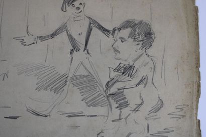 [DESSIN], J. L. FORAIN (d'après), Caricature,...