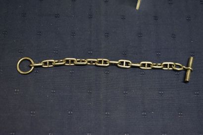 Attribué à Hermes. Bracelet en argent. Longueur:...