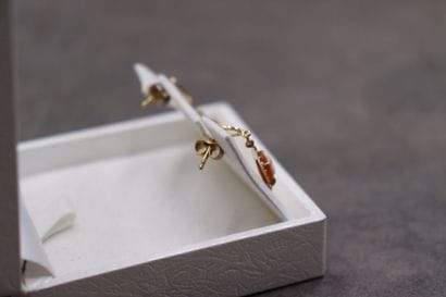 Boucles d'oreilles en or jaune 750 ornées...