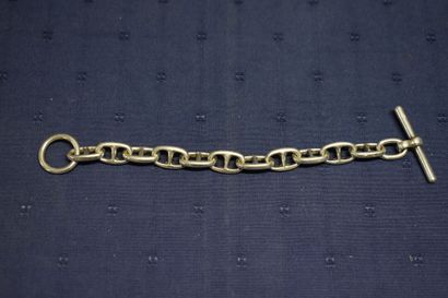 Attribué à Hermes. Bracelet en argent. Longueur:20cm,...