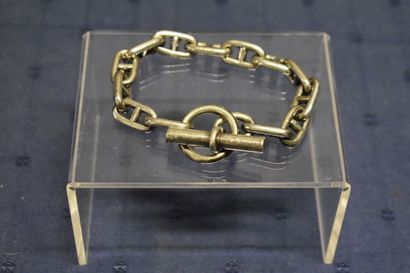 Attribué à Hermes. Bracelet en argent. Longueur:...