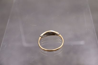 Ensemble boucles d'oreilles et bague or jaune...