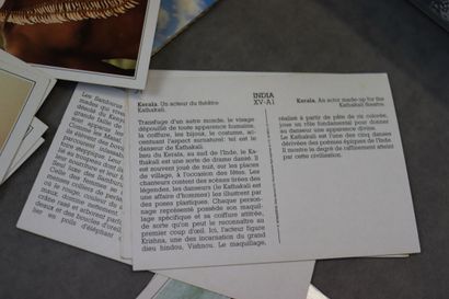 Réunion de trois boites comprenant 850 cartes...