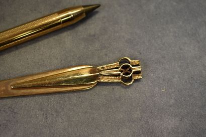 Gold starry. Réunion d'un stylo bille et...