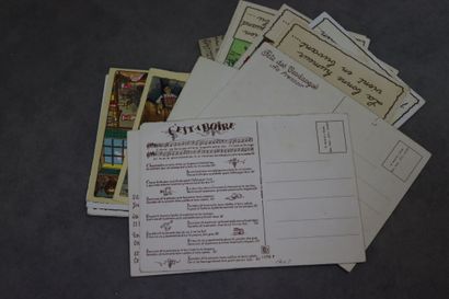 Réunion de 100 cartes postales anciennes...