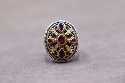 Une bague argent et or Gerochristo 22.53...