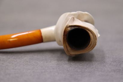 Réunion de d'une pipe et un foyer en écume...