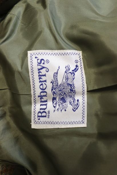 BURBERRY'S. Veste de costume tartan en laine...
