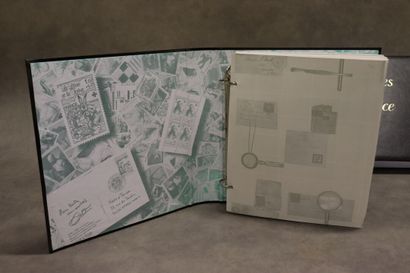 Réunion de cinq albums de timbres France...