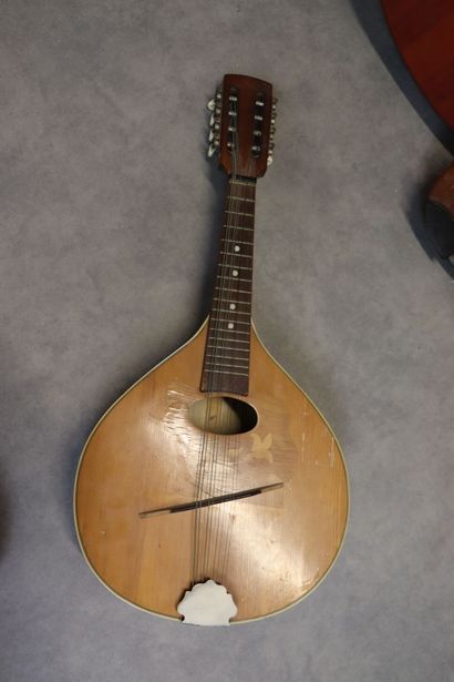 Réunion de deux guitares sèches (une di Giorgio,...
