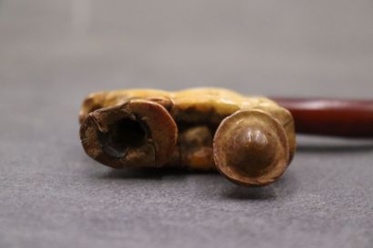 Réunion d'une pipe et un foyer en écume de...