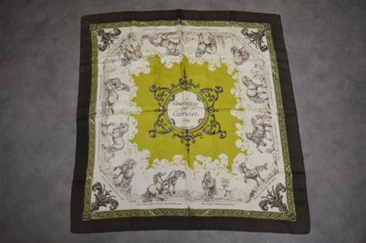 HERMES. Modèle Courbettes & cabrioles. Carré...