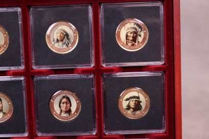 Un coffret comprenant 20 pièces commémoratives,...