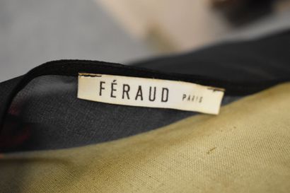 FERAUD Paris. Tunique type poncho en mousseline...