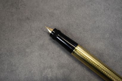 Un stylo plume en plaqué or avec plume r...