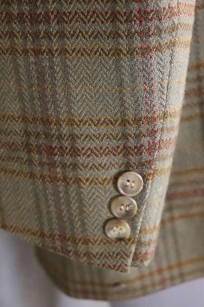 BURBERRY'S. Veste de costume tartan en laine...