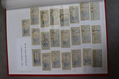 Un classeur de timbres fiscaux dont premières...