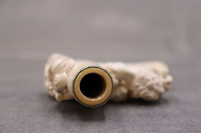 Réunion d'une pipe et un foyer en écume de...