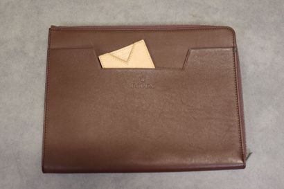 ROLEX. Etui pour ipad en cuir, une poche...