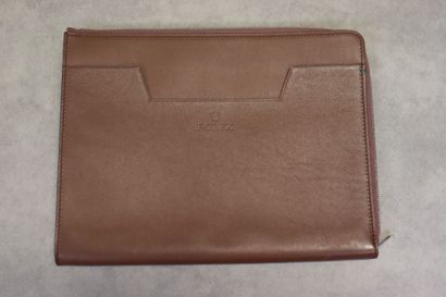 ROLEX. Etui pour ipad en cuir, une poche...