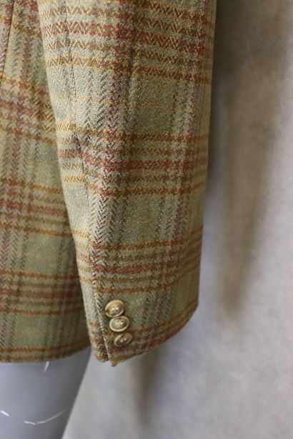 BURBERRY'S. Veste de costume tartan en laine...