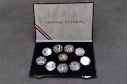 Monnaie de Paris. Coffret Albertville 92,...