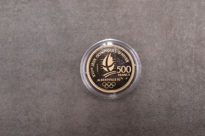 Monnaie de Paris. Coffret Albertville 92,...
