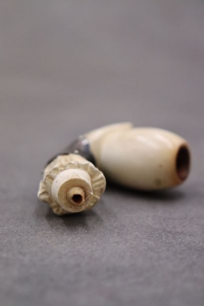 Un foyer de pipe en écume de mer représentant...