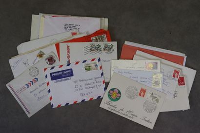 Réunion de divers timbres, dont une dizaine...