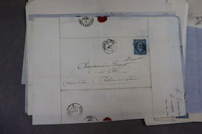 Réunion de 450 lettres affranchies, timbres...
