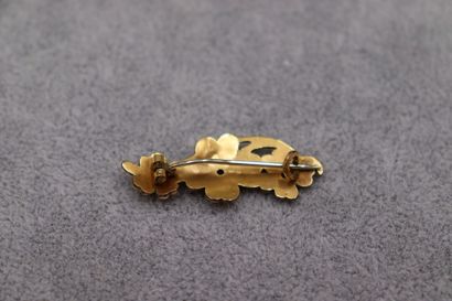 Broche plaqué or 
