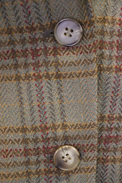 BURBERRY'S. Veste de costume tartan en laine...