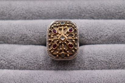 Une bague argent et or Gerochristo 24.55...