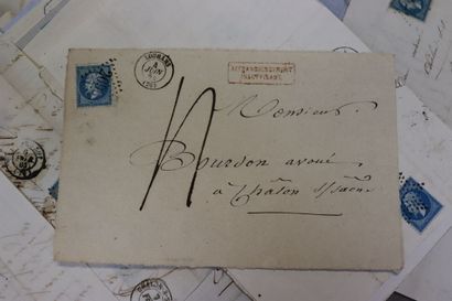 Réunion de 450 lettres affranchies, timbres...